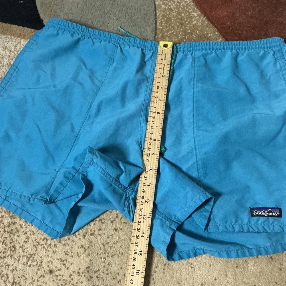 Patagonia Baggies Gorpcore Shorts Mens XL Blue Hiking Swim Trunk P-6 Logo
